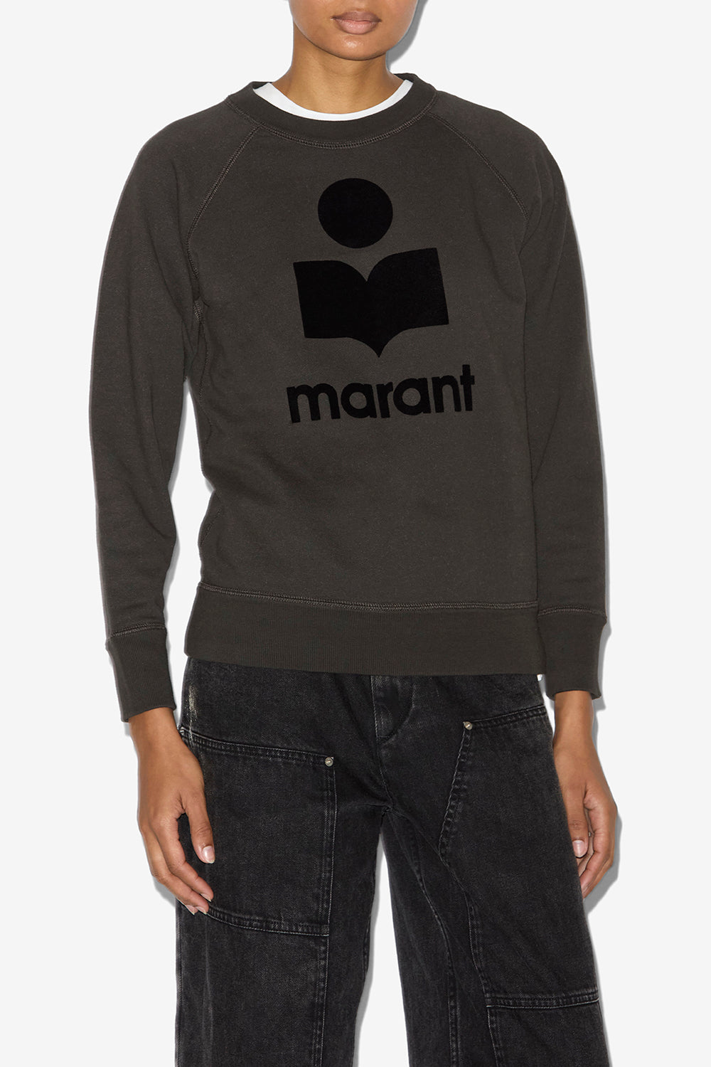 Sudadera millyny de algodón con logotipo - Negro lavado - Woman - 4