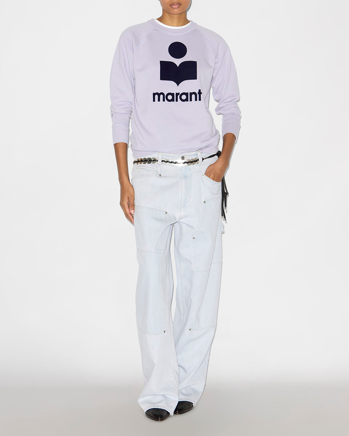 Sudadera millyny de algodón con logotipo - Lilac/dark navy - Woman - 1