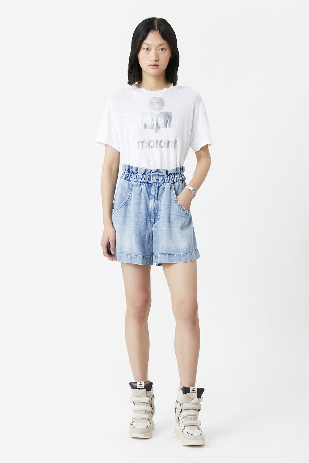 T-shirt logo à manches courtes zewel - Blanc - Woman - 2