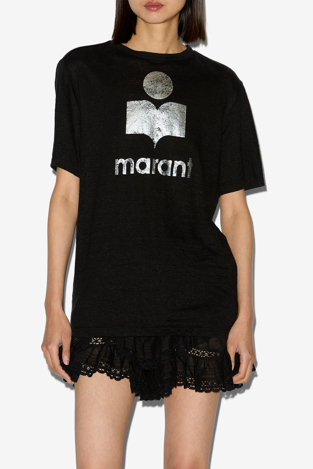 Camiseta con logotipo de manga corta zewel - Negro - Woman - 8