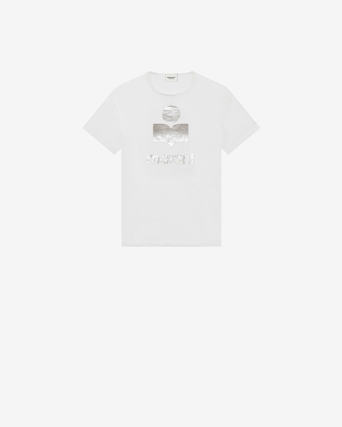 T-shirt zewel con logo in lino - Bianco - Woman - 5
