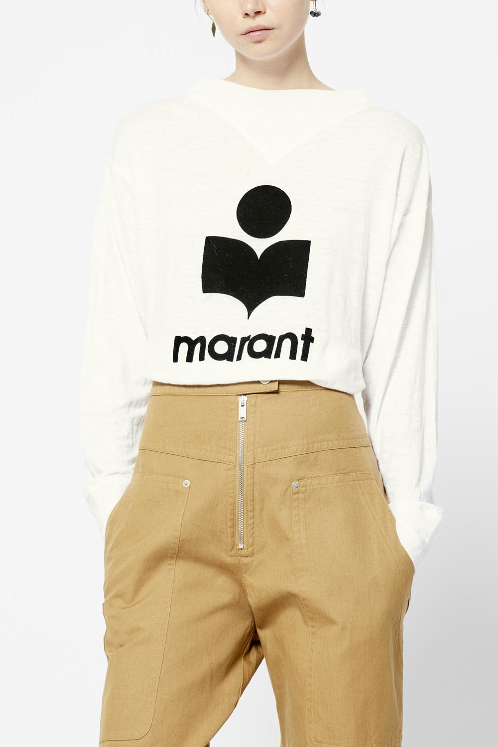 Kilsen t-shirt a maniche lunghe con logo - Bianco - Woman - 4