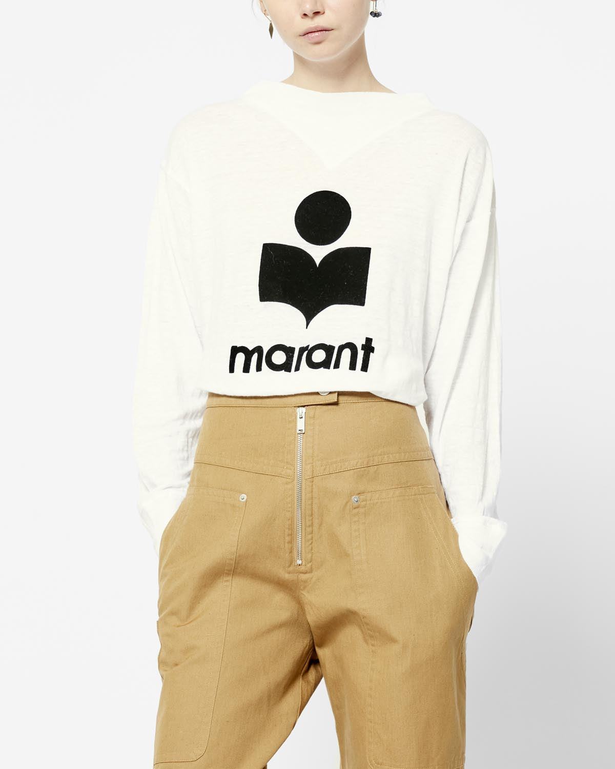 Kilsen t-shirt a maniche lunghe con logo - Bianco - Woman - 3