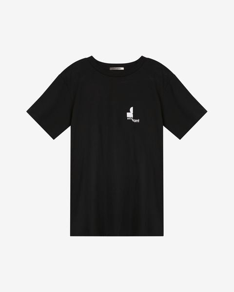 T-shirt zafferh aus baumwolle mit logo Man Schwarz 1