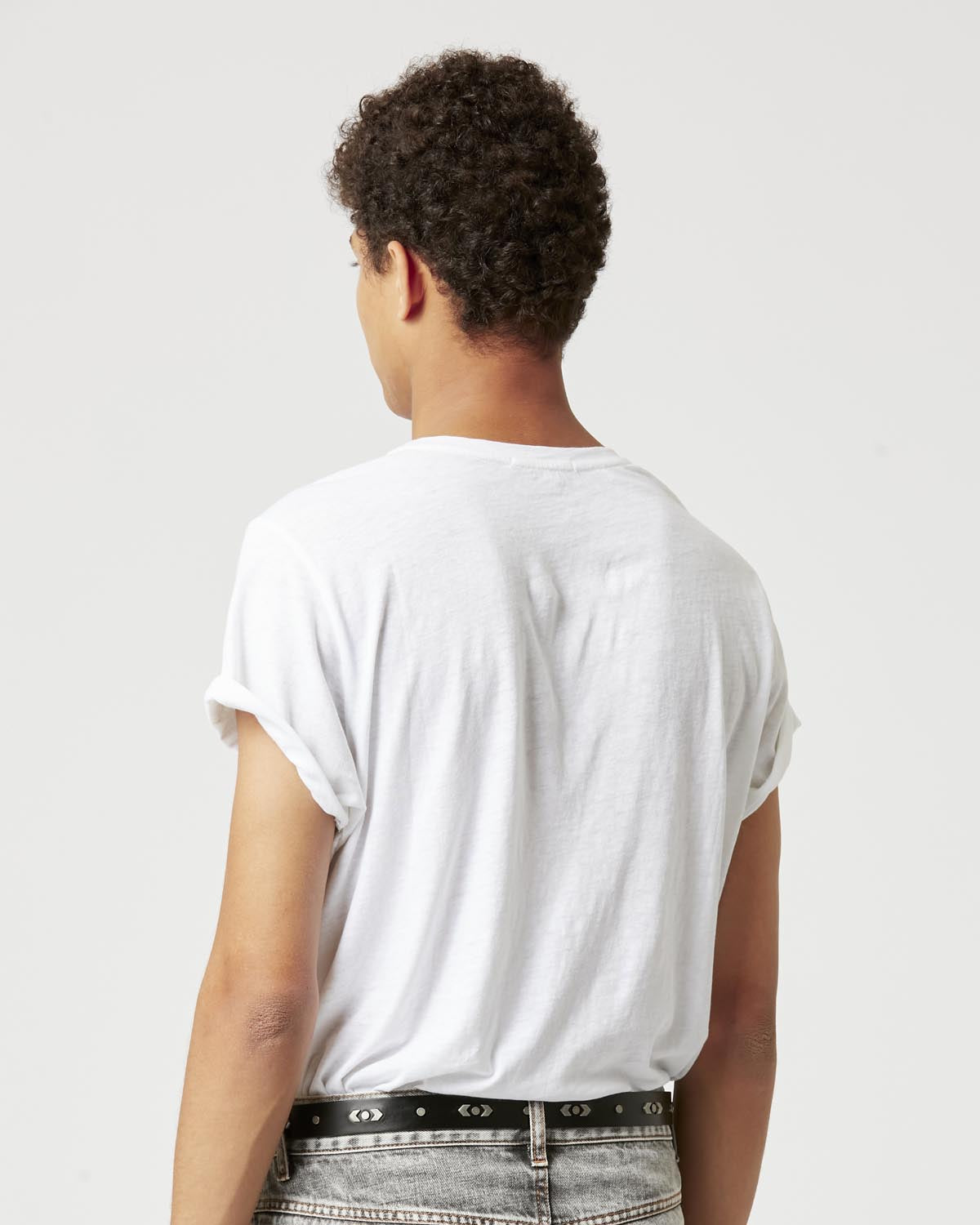 T-shirt zafferh aus baumwolle mit logo Man Weiß 5