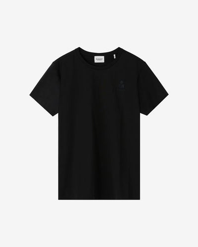T-shirt mit logo aby aus einfarbiger baumwolle - Schwarz - Woman - 6