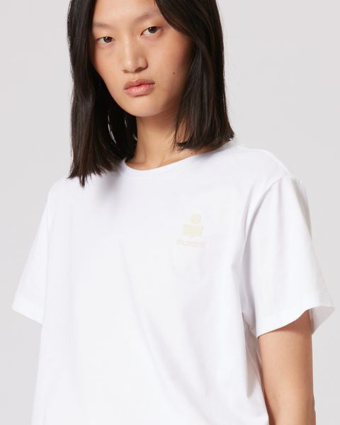 Aby 로고 코튼 티셔츠 Woman 하얀색 3