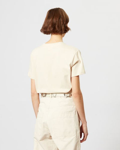 Aby cotton t-shirt with logo - Beige - Woman - 7