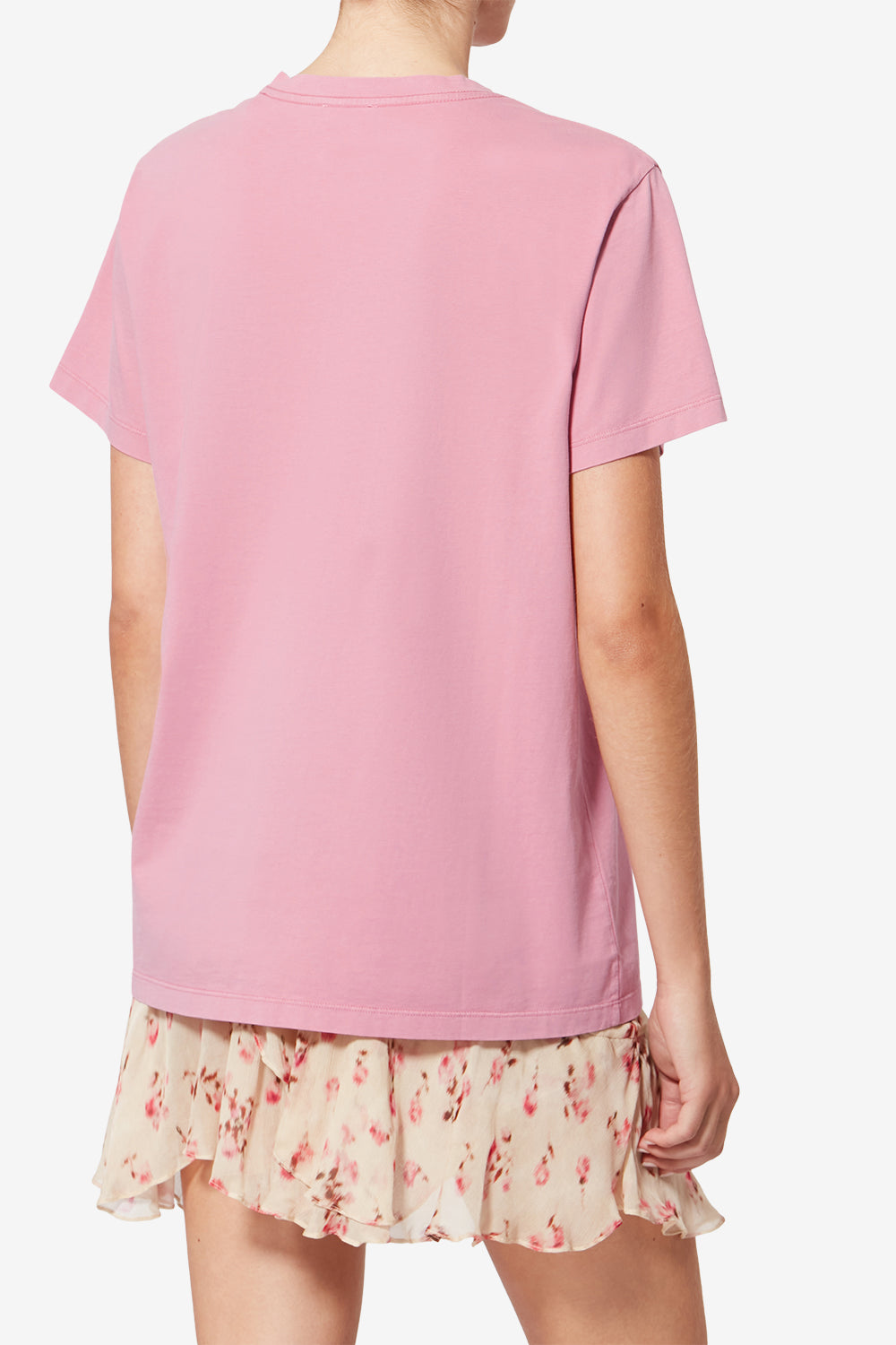 T-shirt in cotone a maniche corte aby - Bubblegum-granita - Woman - 5