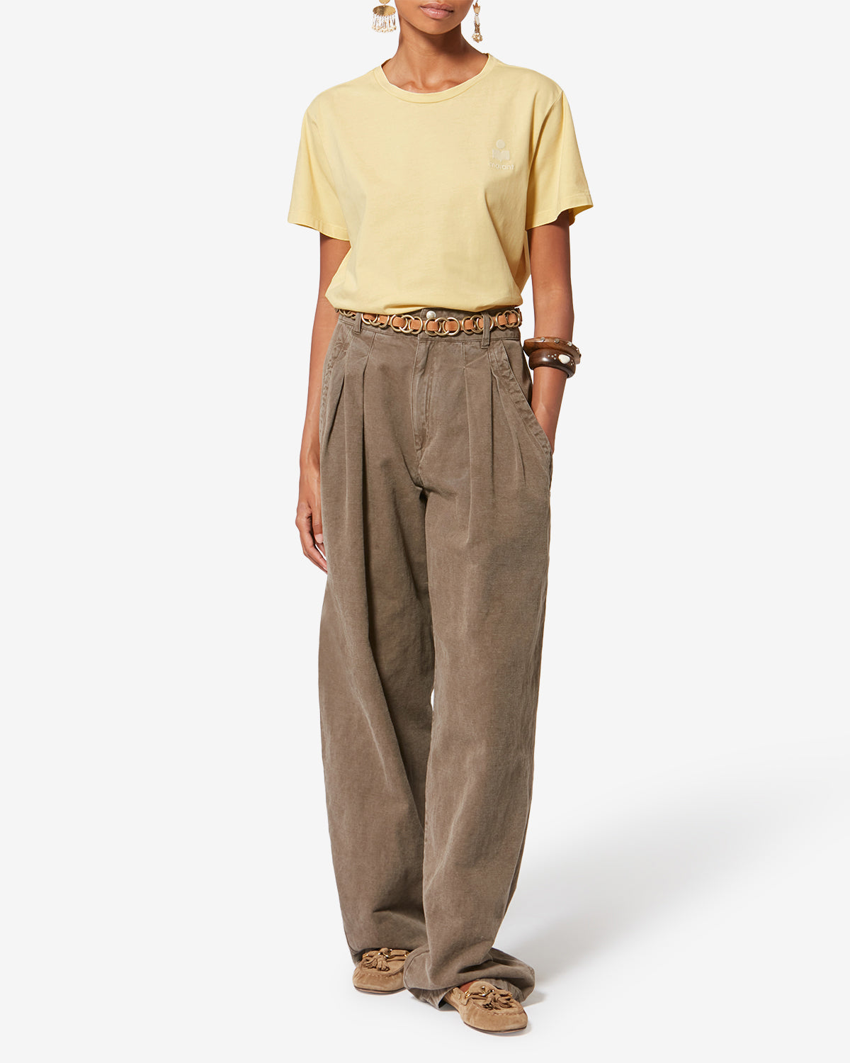 Camiseta de manga corta de algodón aby - Butter-ecru - Woman - 1