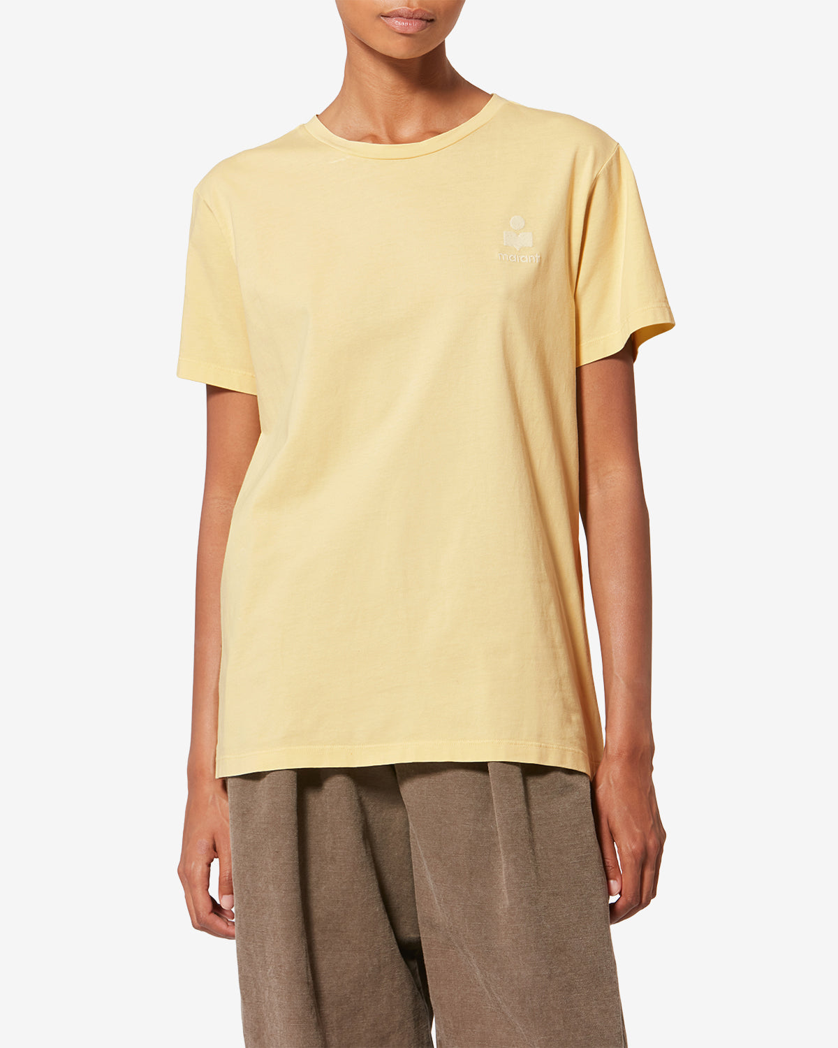 【ETOILEISABELMARANT】TS0070FA A1N98E ABY TEE SHIRT ロゴ刺繍半袖Tシャツ Isabel Marant - 【ETOILEISABELMARANT】TS0070FA A1N98E ABY TEE