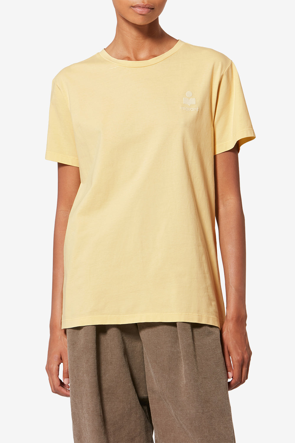 Aby short-sleeve cotton t-shirt - Butter-ecru - Woman - 4