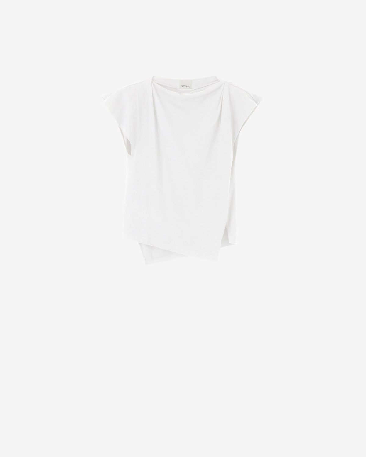T-shirt asimmetrica a maniche corte sebani - Bianco - Woman - 5
