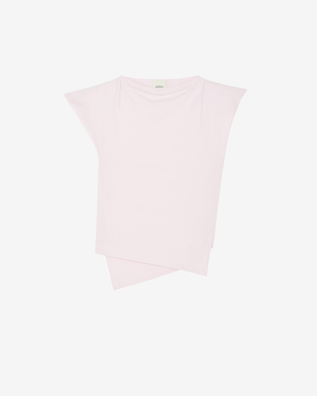 Sebani padded asymmetric t-shirt - Light pink - Woman - 7