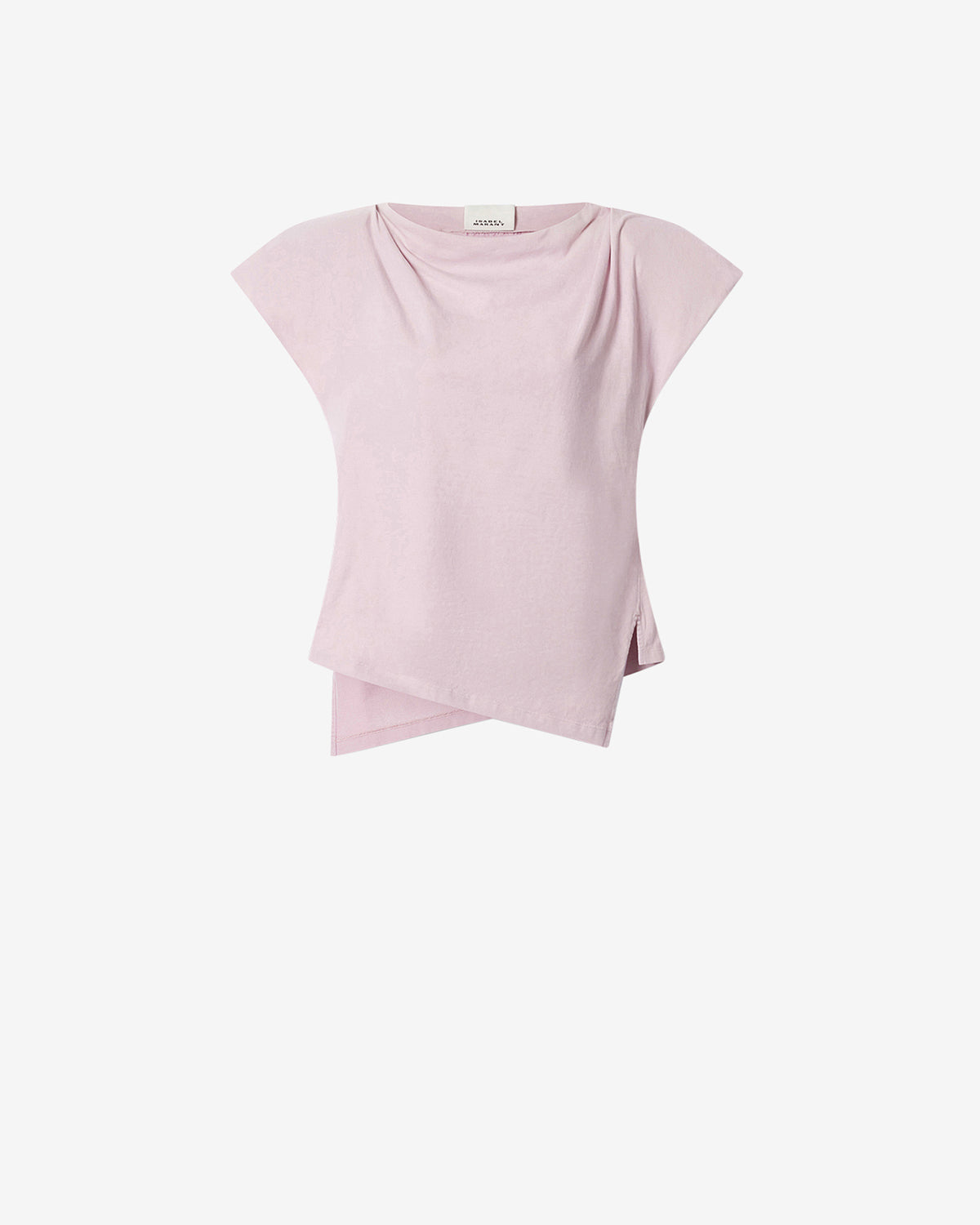 Camiseta asimétrica de algodón sebani - Pale pink - Woman - 5
