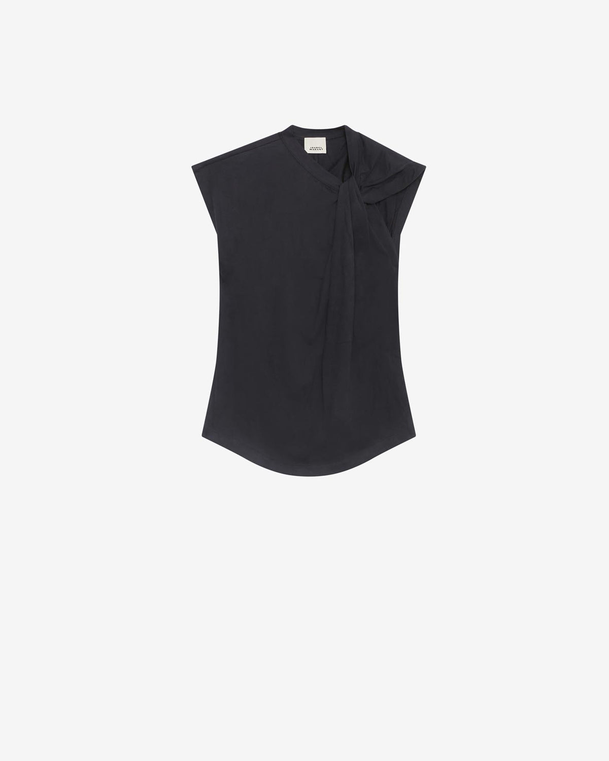 Asymmetrisches t-shirt mit kurzen ärmeln nayda - Schwarz - Woman - 10
