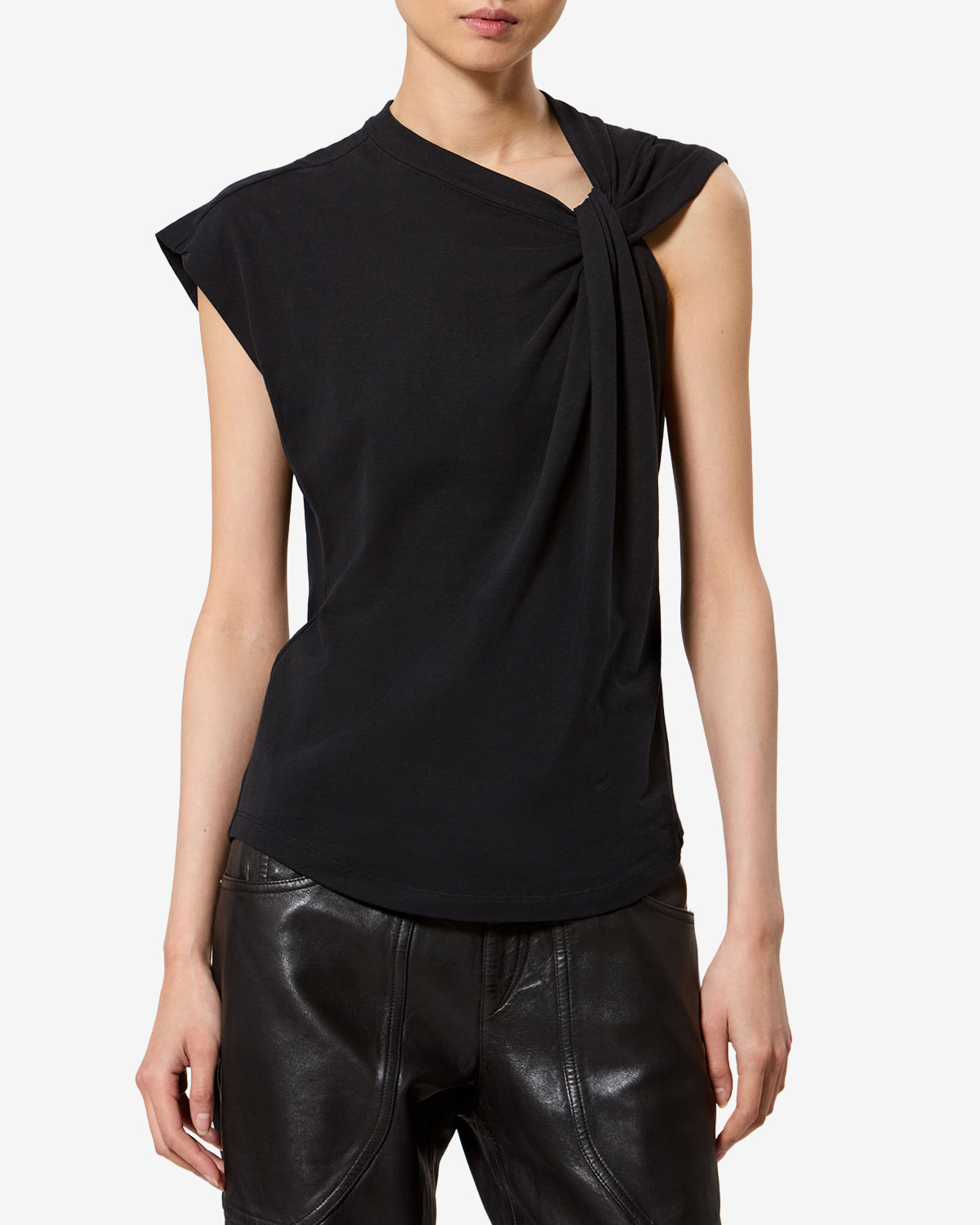 ISABEL MARANT デニムシャツ　ブラック　新品タグ付　plan c Nayda ティーシャツ 女性 黒 | ISABEL MARANT 公式サイト