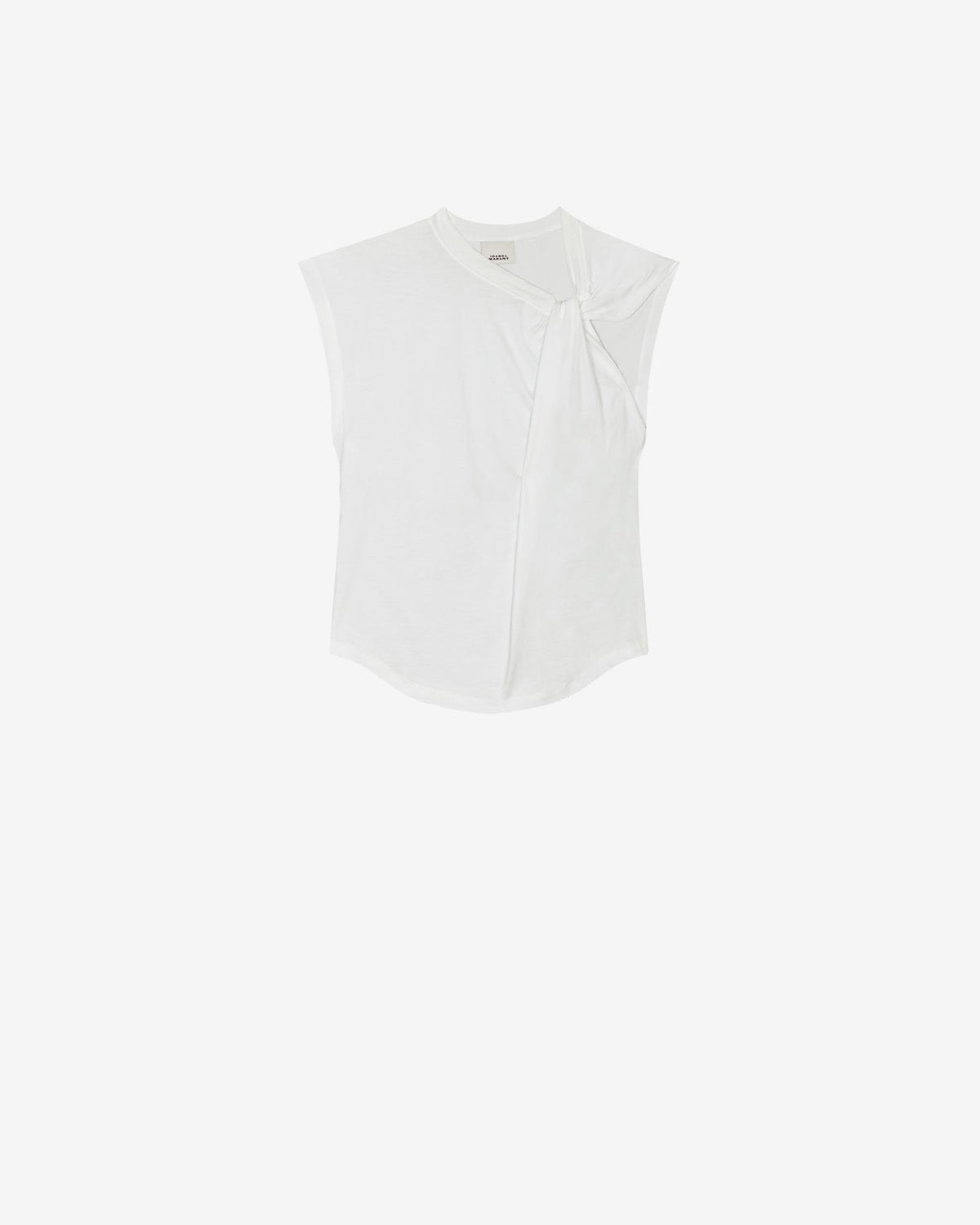 T-shirt asimmetrica a maniche corte nayda - Bianco - Woman - 10