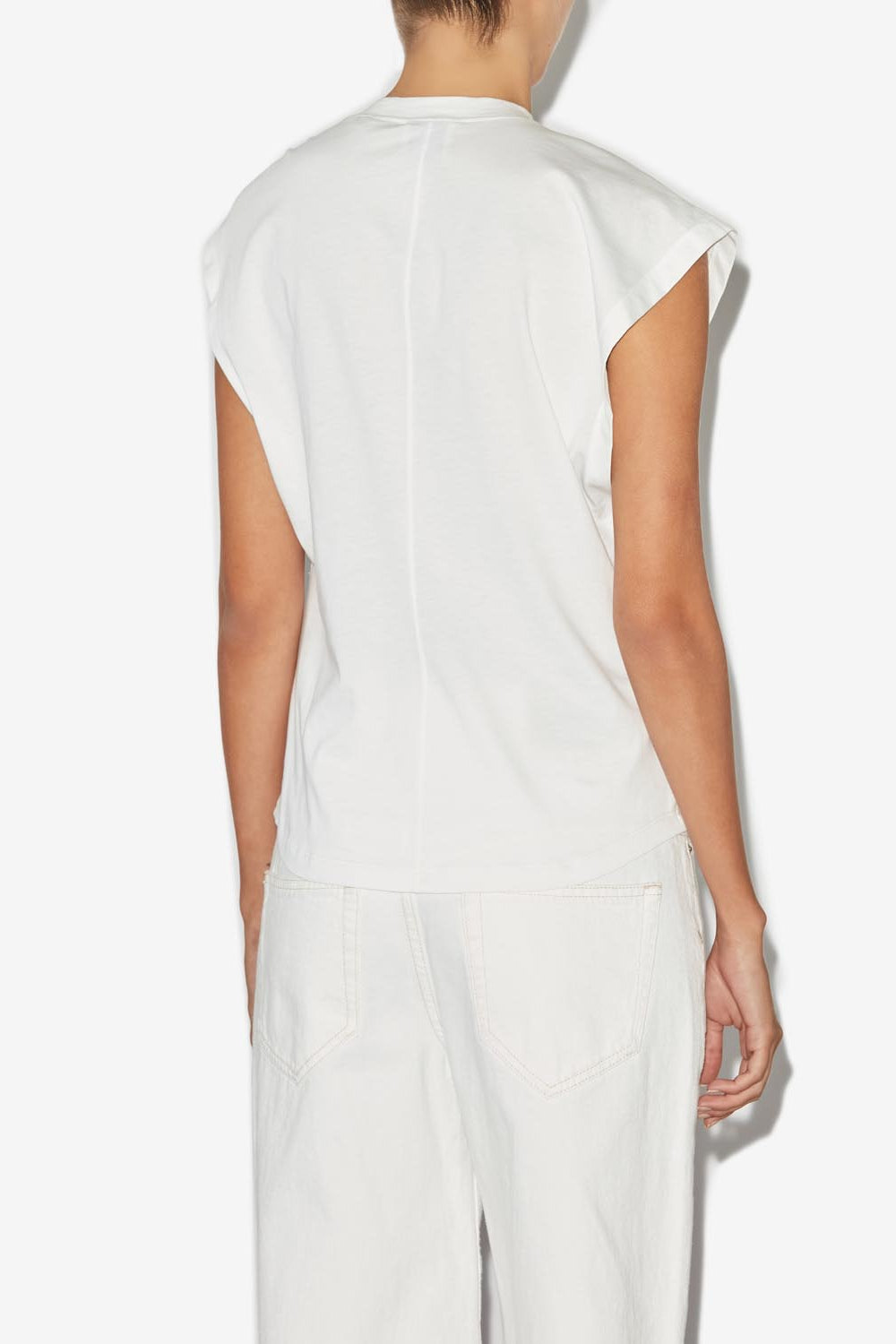 Nayda asymmetrical short-sleeve t-shirt - White - Woman - 10