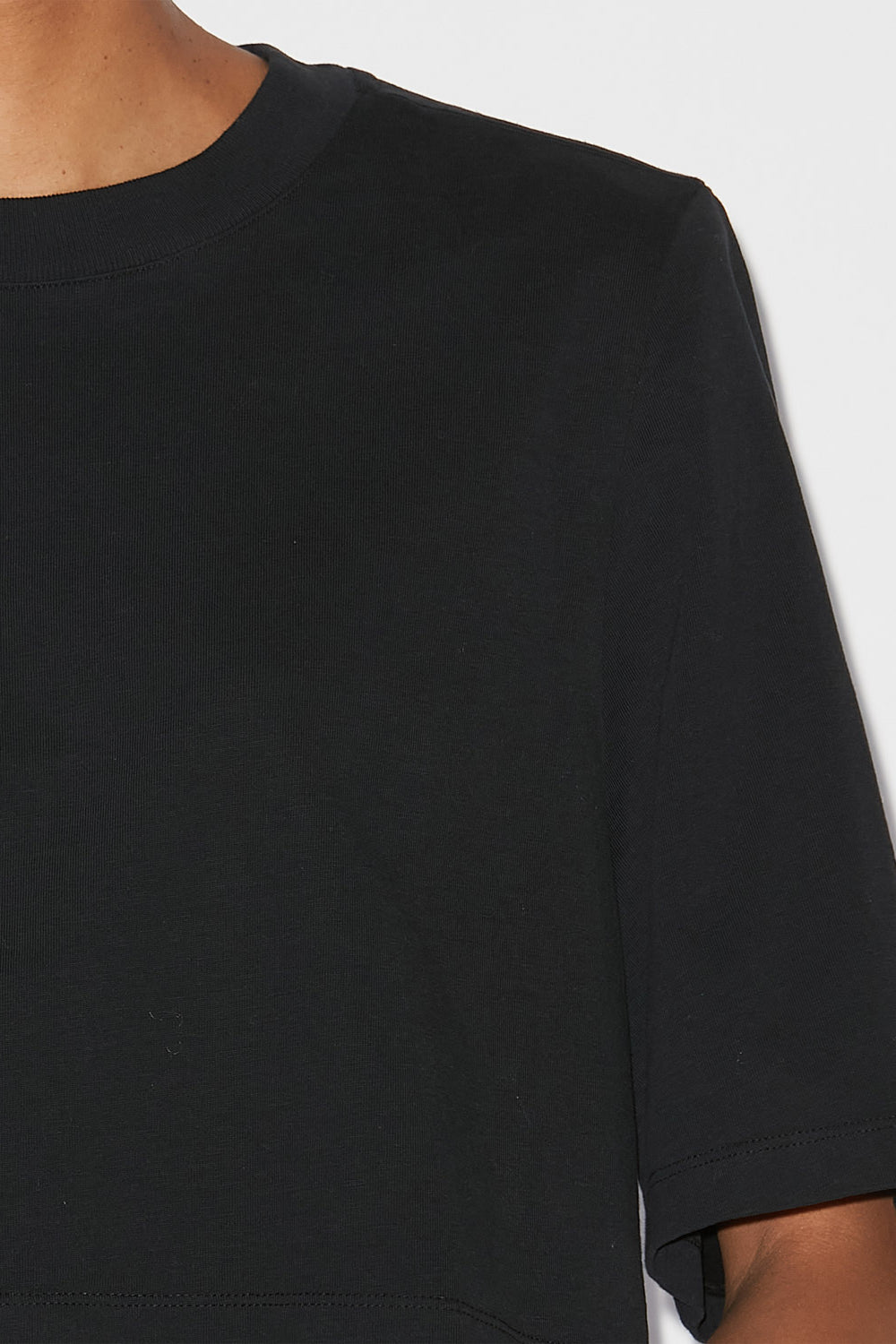 T-shirt corta zaely in cotone - Nero - Woman - 6
