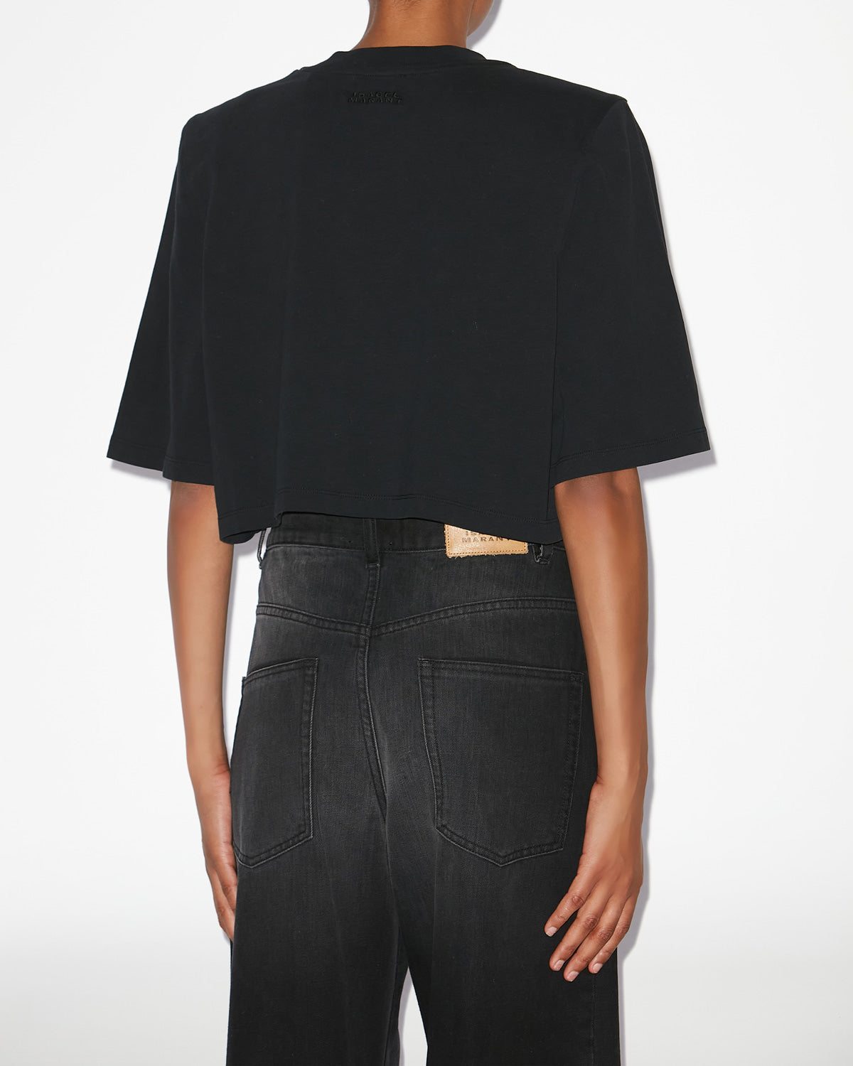 T-shirt corta zaely in cotone - Nero - Woman - 8