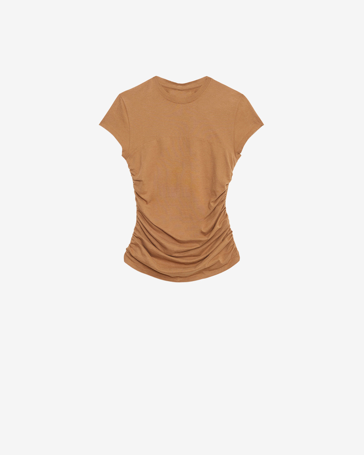 T-shirt maelie mit raffungen - Caramel - Woman - 5