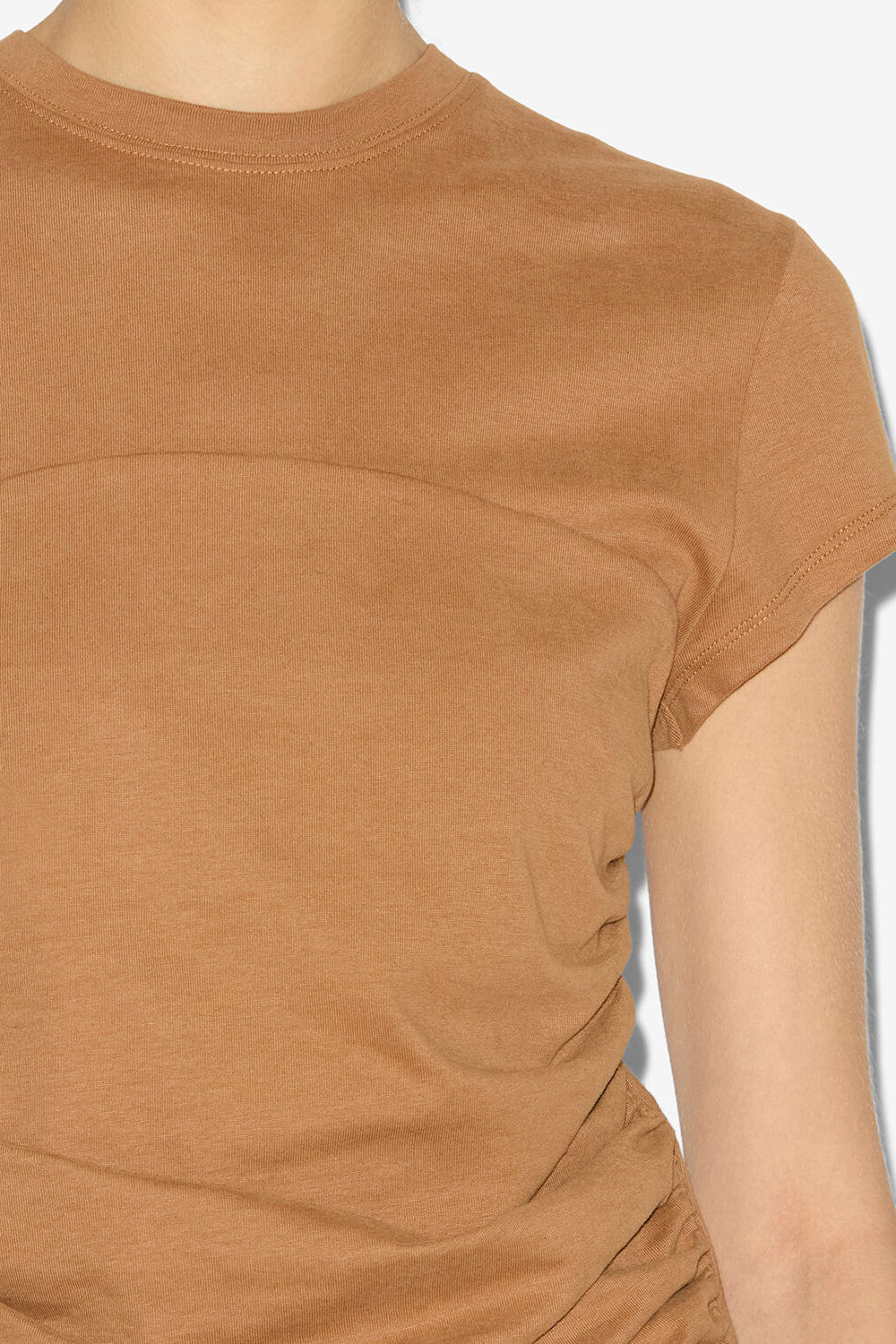 T-shirt maelie mit raffungen - Caramel - Woman - 3