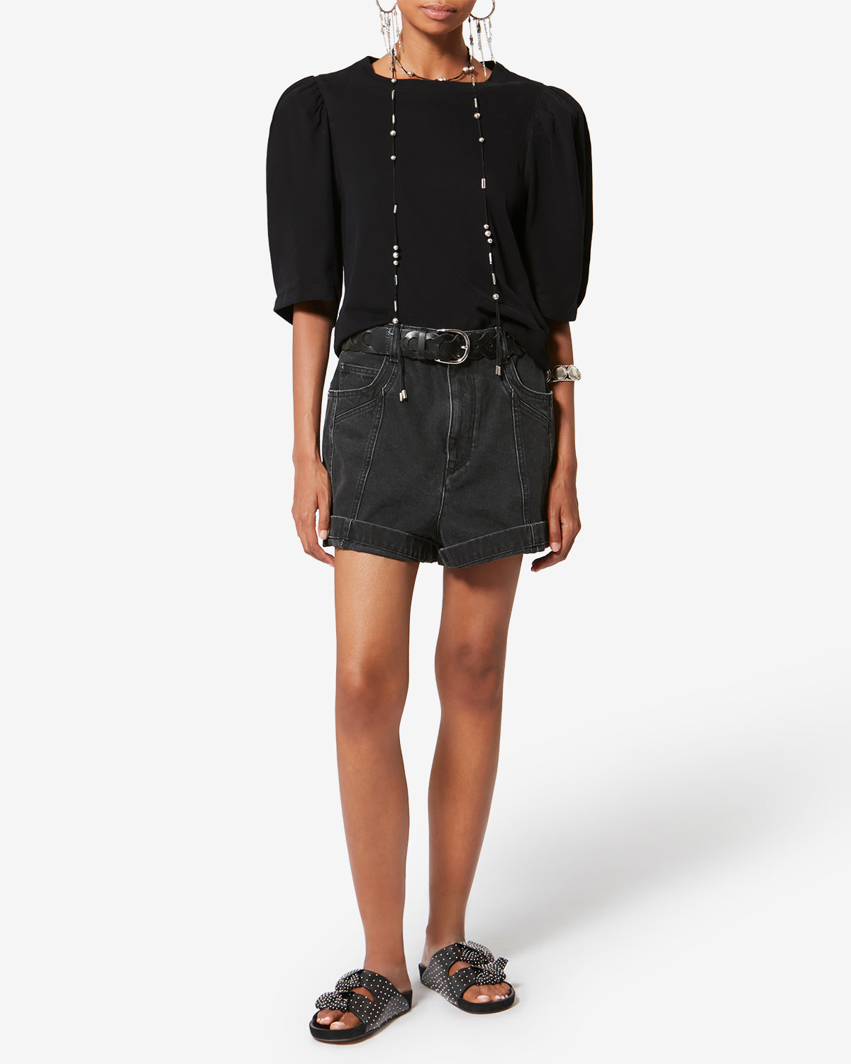 T-shirt maeliss en coton organique - Noir - Woman - 1