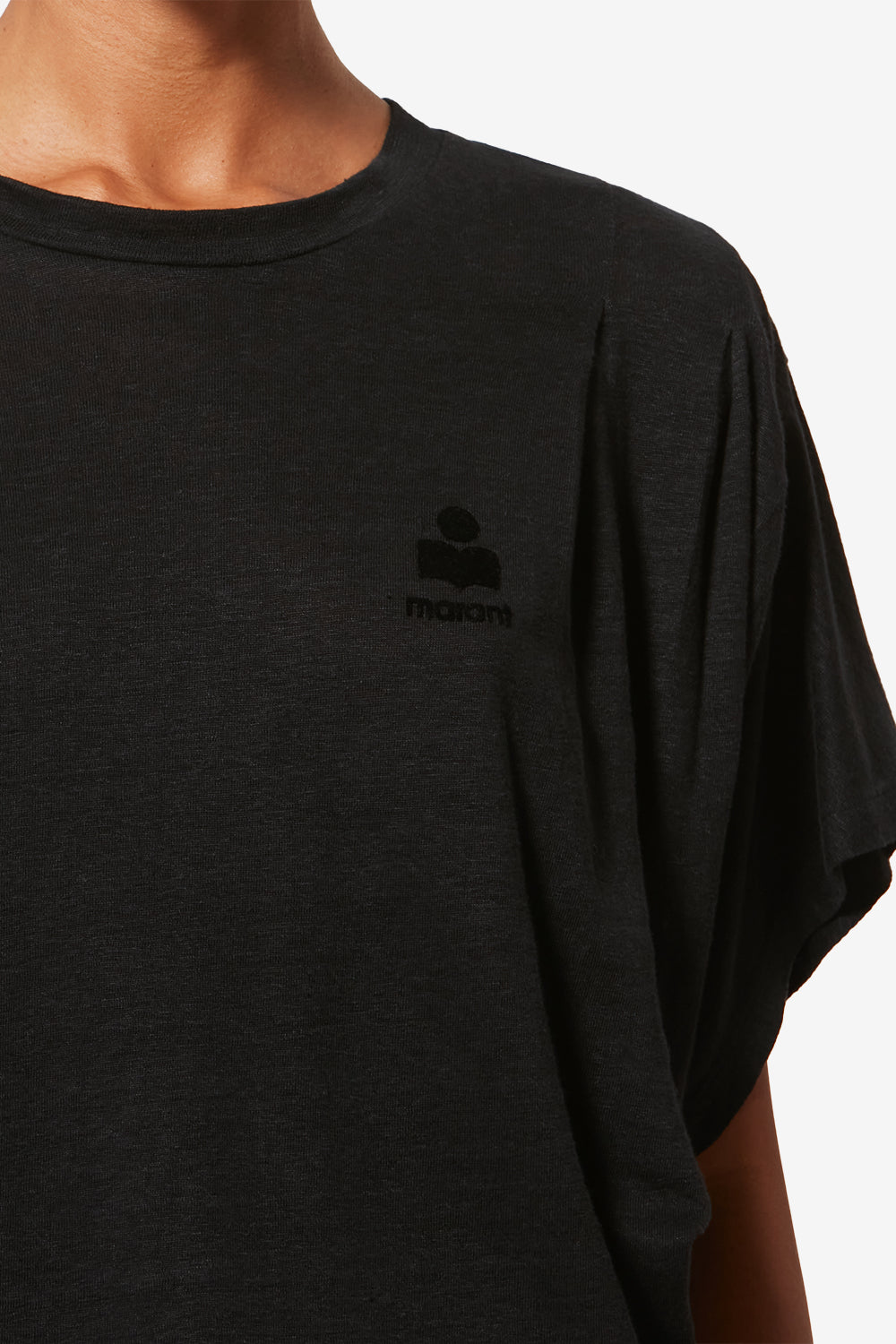 T-shirt à logo kyanzae en lin - Noir - Woman - 3