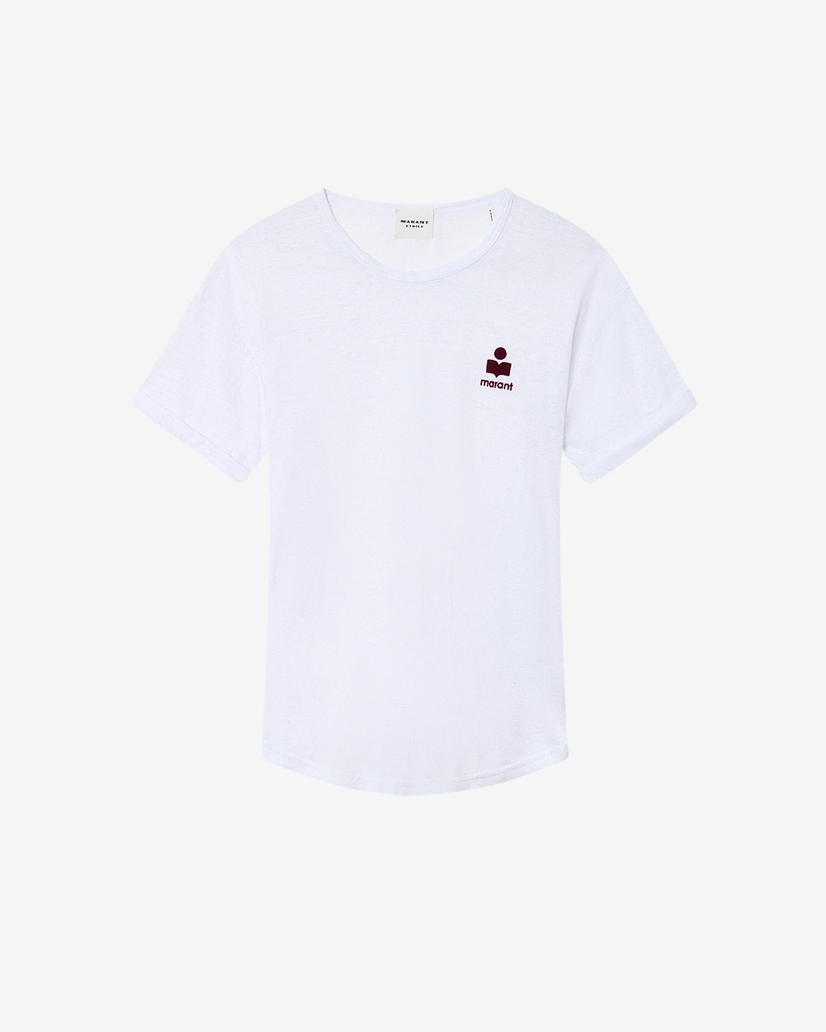 T-shirt à logo koldia en lin - Blanc-bordeaux - Woman - 5