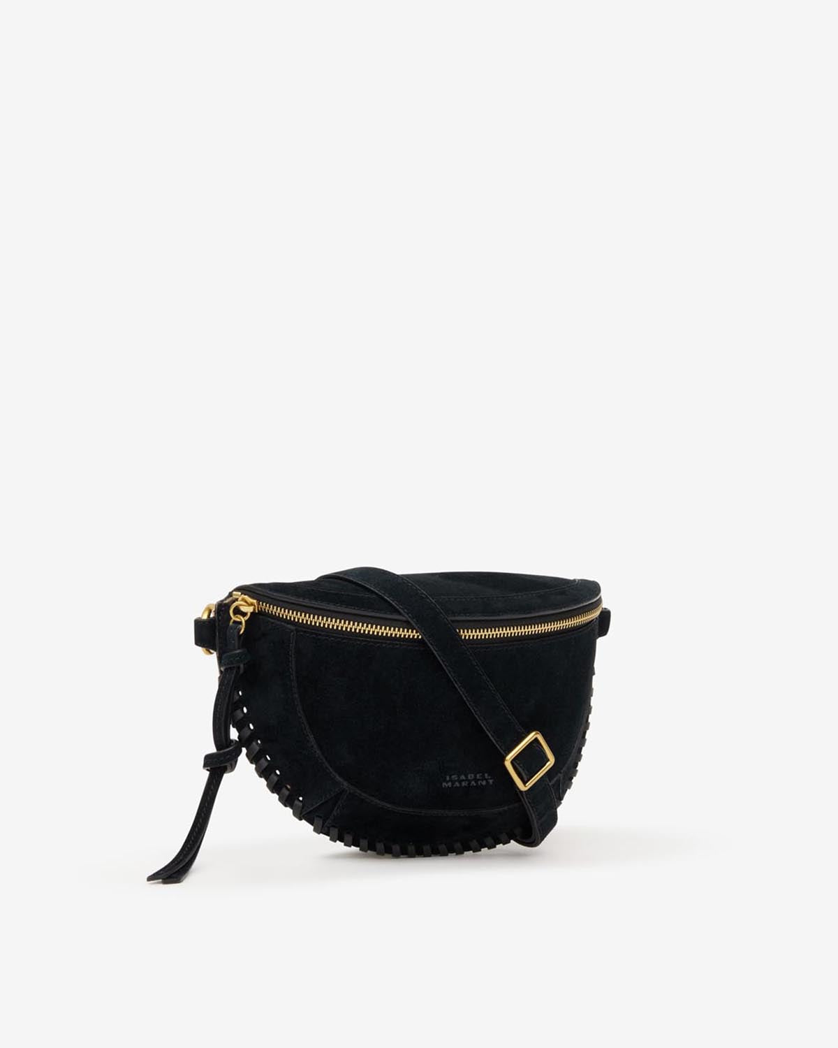 Gürteltasche skano aus geflochtenem veloursleder - Schwarz - Woman - 3