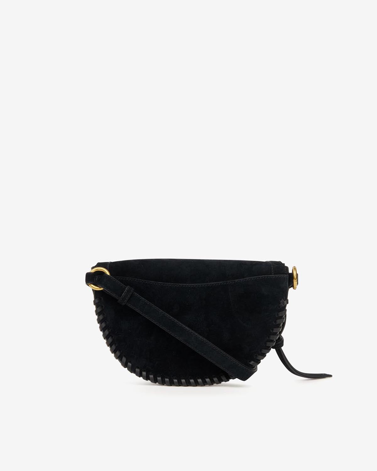 Gürteltasche skano aus geflochtenem veloursleder - Schwarz - Woman - 2