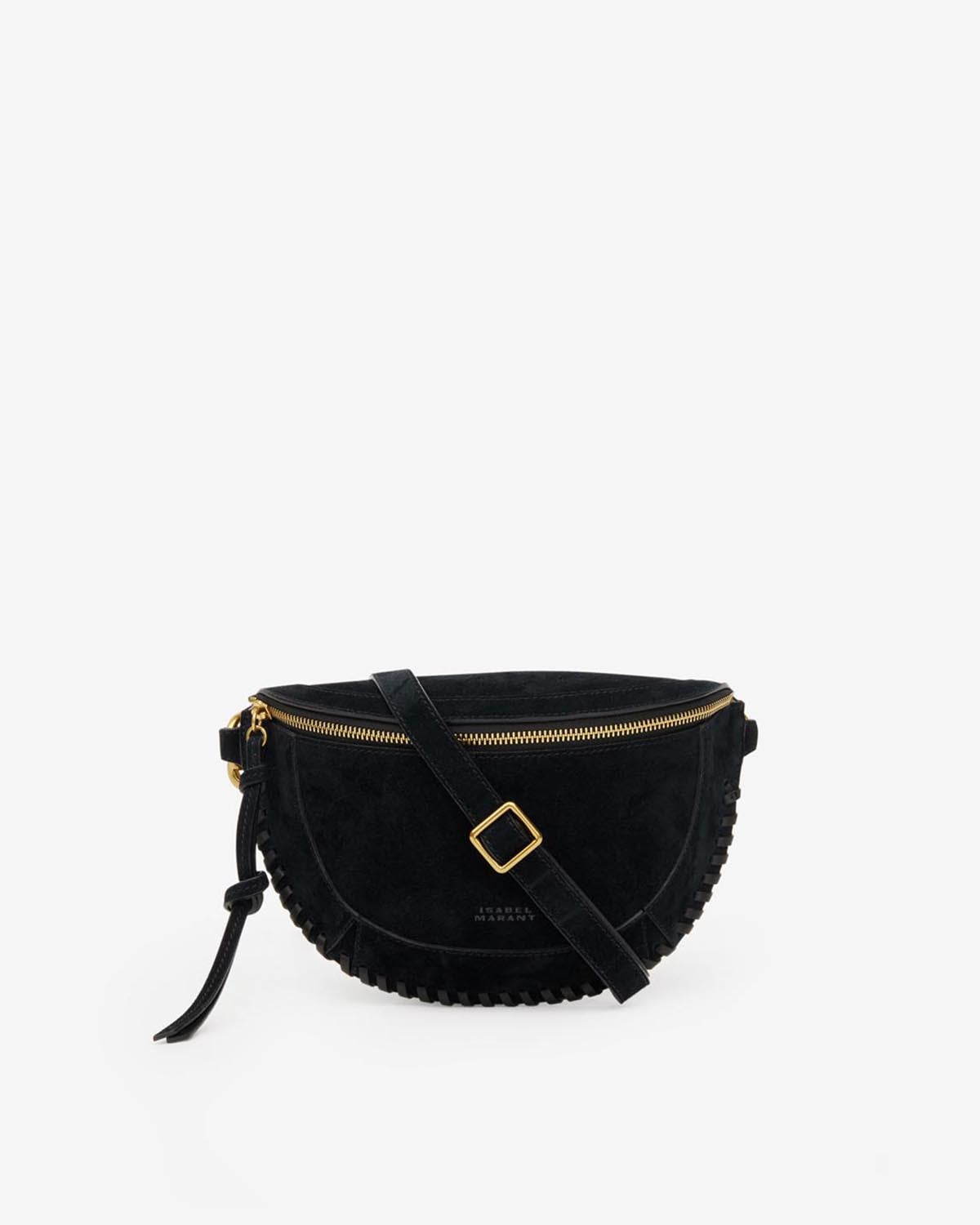 Gürteltasche skano aus geflochtenem veloursleder - Schwarz - Woman - 1