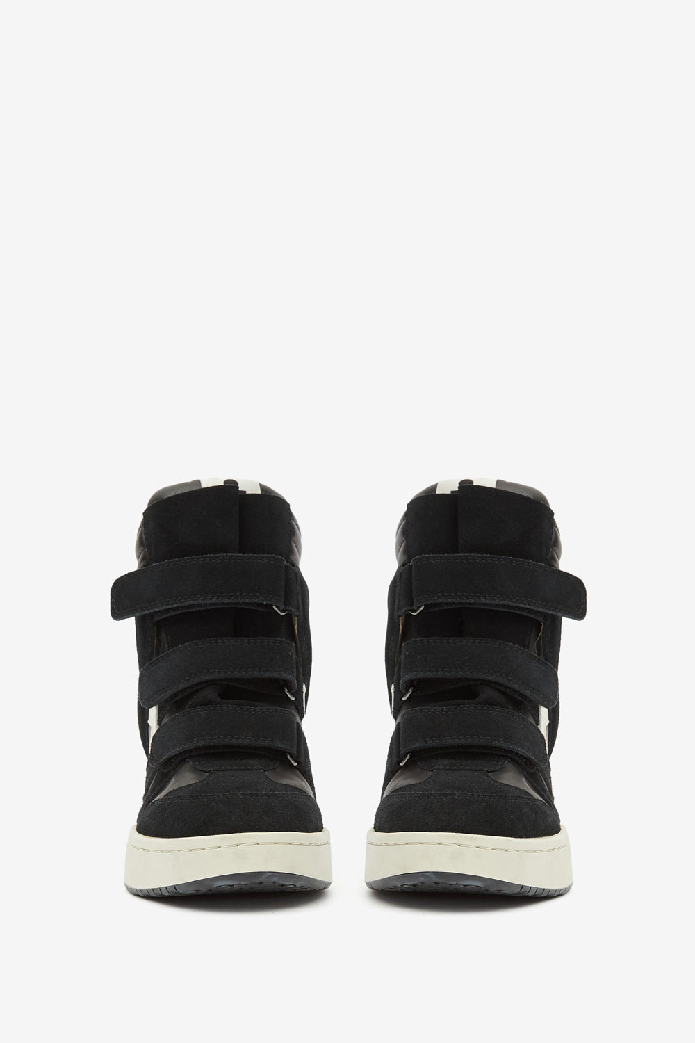 Im3 high-top leather wedge sneakers - Black - Woman - 4