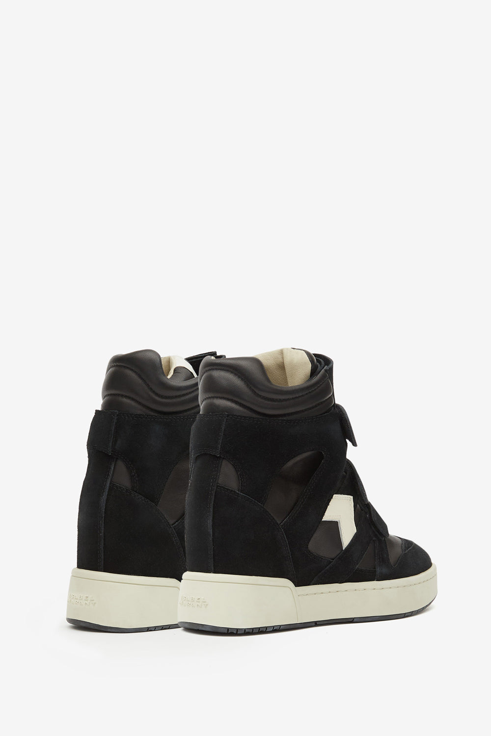 Im3 high-top leather wedge sneakers - Black - Woman - 2