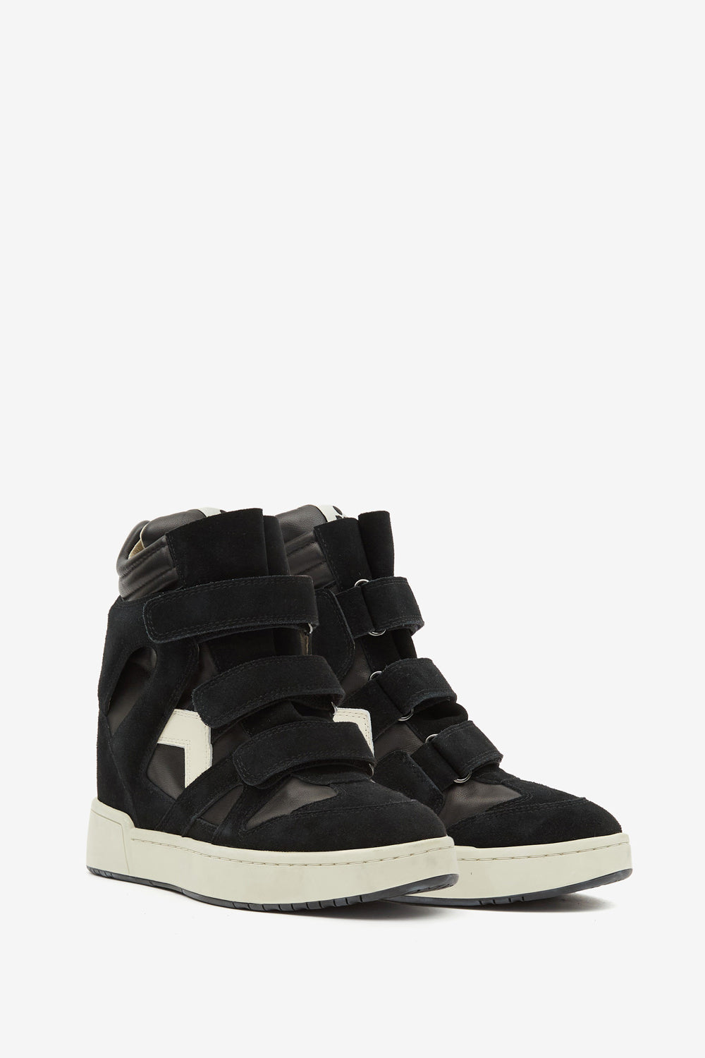 Im3 high-top leather wedge sneakers - Black - Woman - 3
