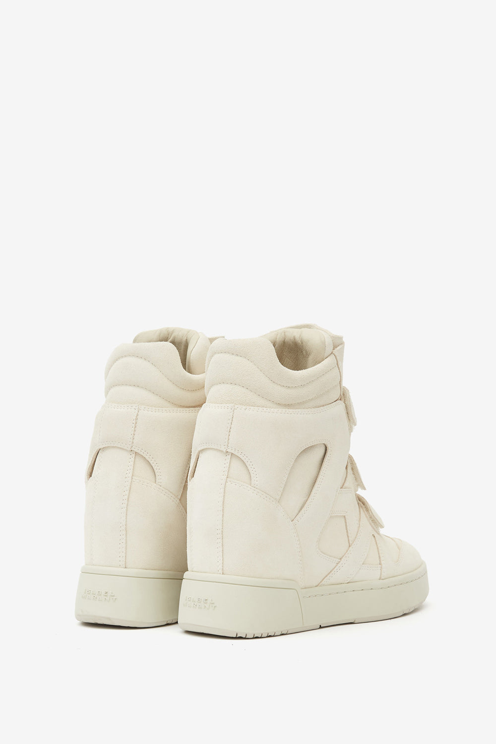 Baskets montantes compensées en cuir im3 - Beige - Woman - 2