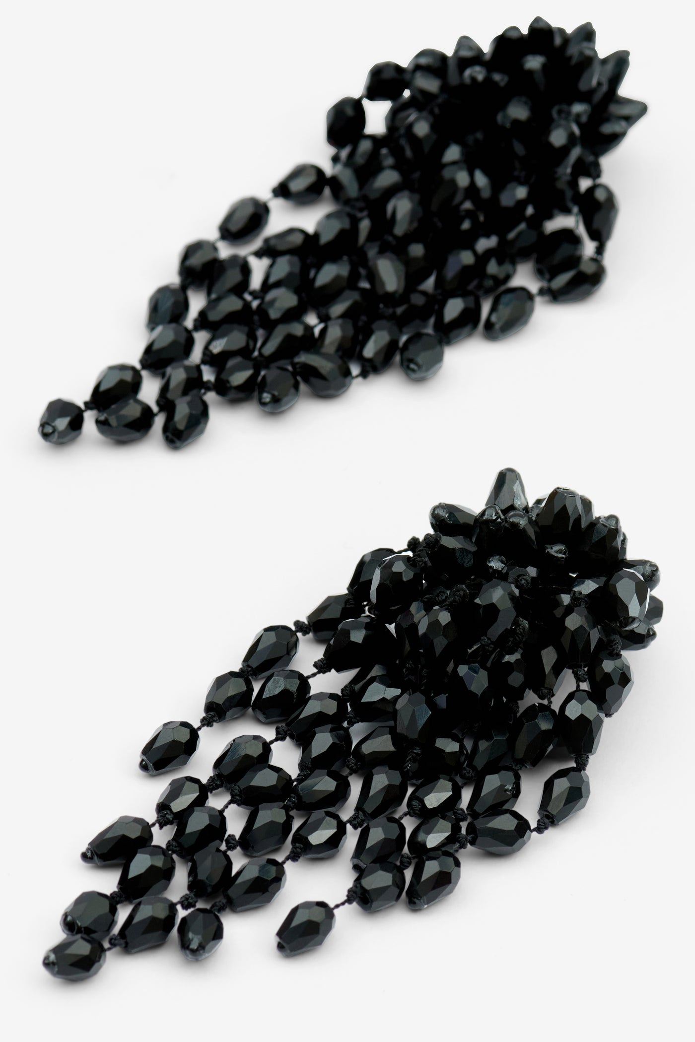 Ohrhänger mit perlen hanabi - Black and silver - Woman - 2