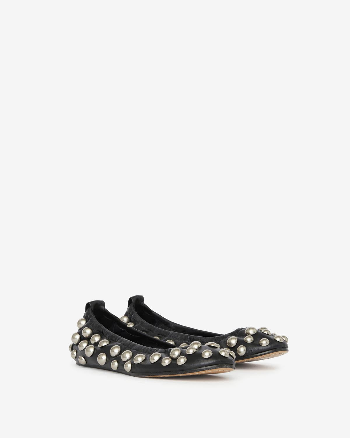 Belna studded ballet flats - Black - Woman - 3