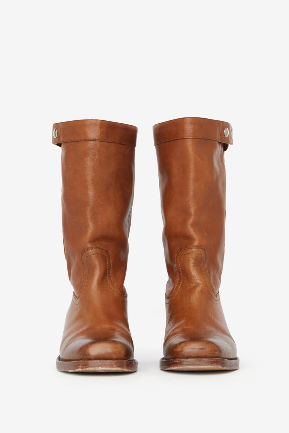 Stivali stile biker in pelle ademe - Havana - Woman - 4