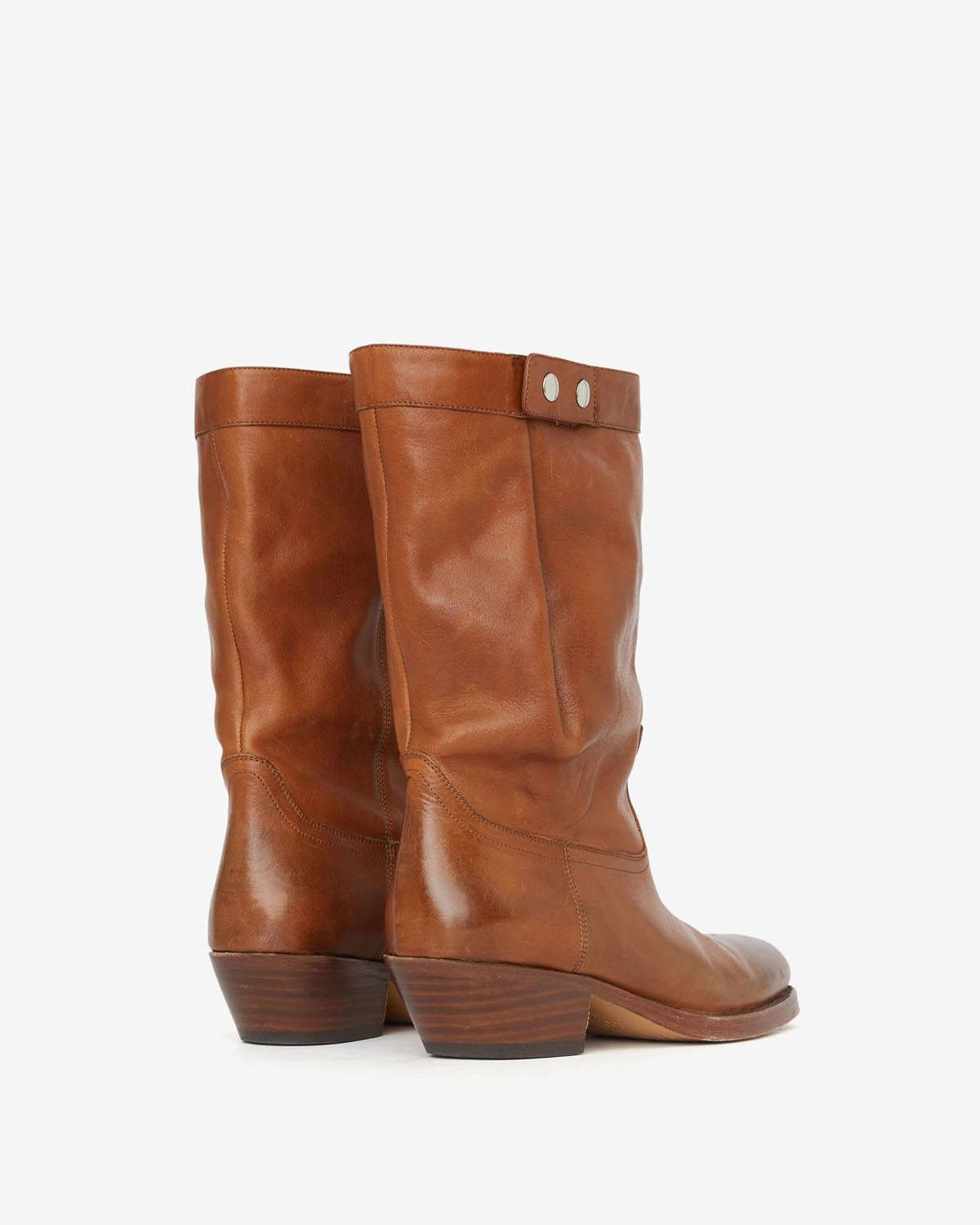 Stivali stile biker in pelle ademe - Havana - Woman - 2