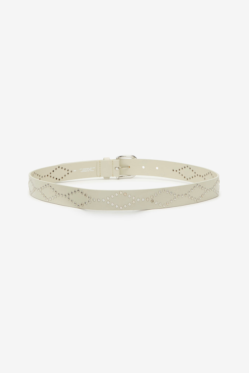 Ledergürtel liliana mit nieten - Chalk-silver - Woman - 2