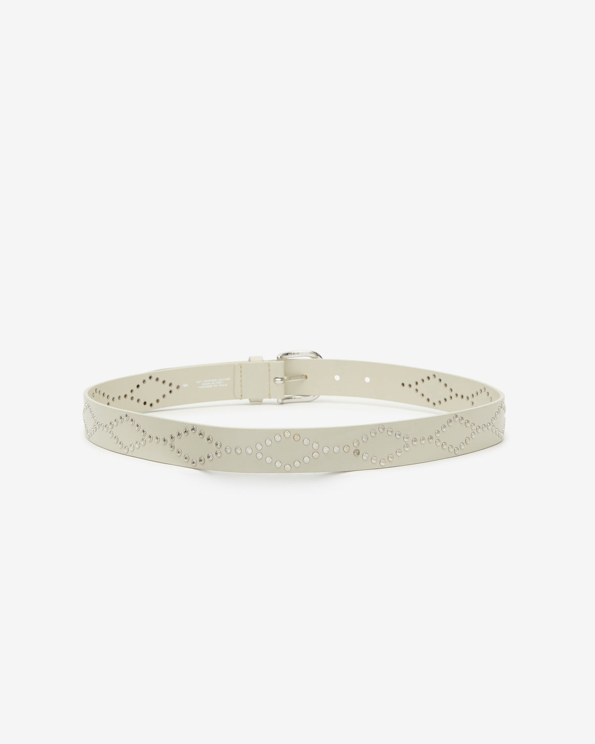 Liliana belt Woman Chalk-silver 1