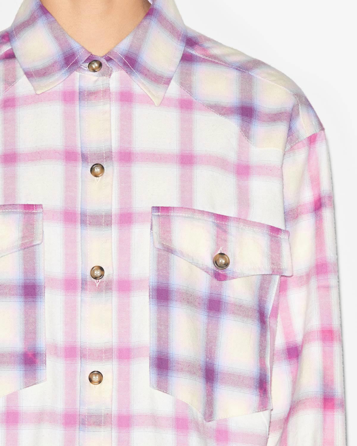 Camisa trixi Woman Lilac-ecru 2