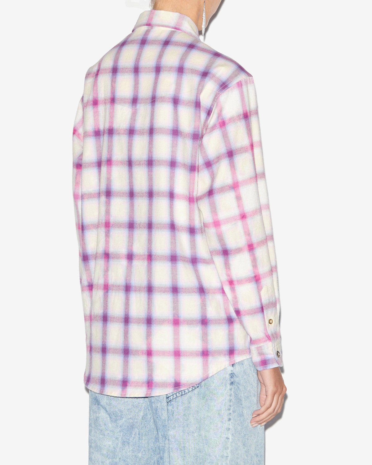 Trixi shirt Woman Lilac-ecru 3