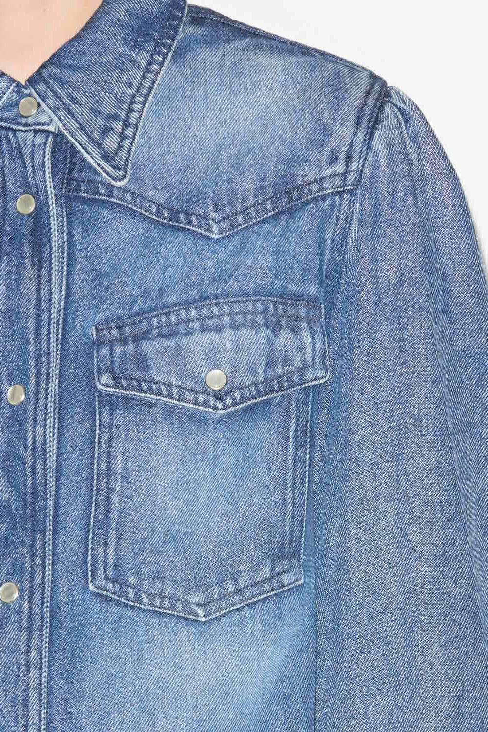 Camicia in chambray tahisia - Blu - Woman - 3