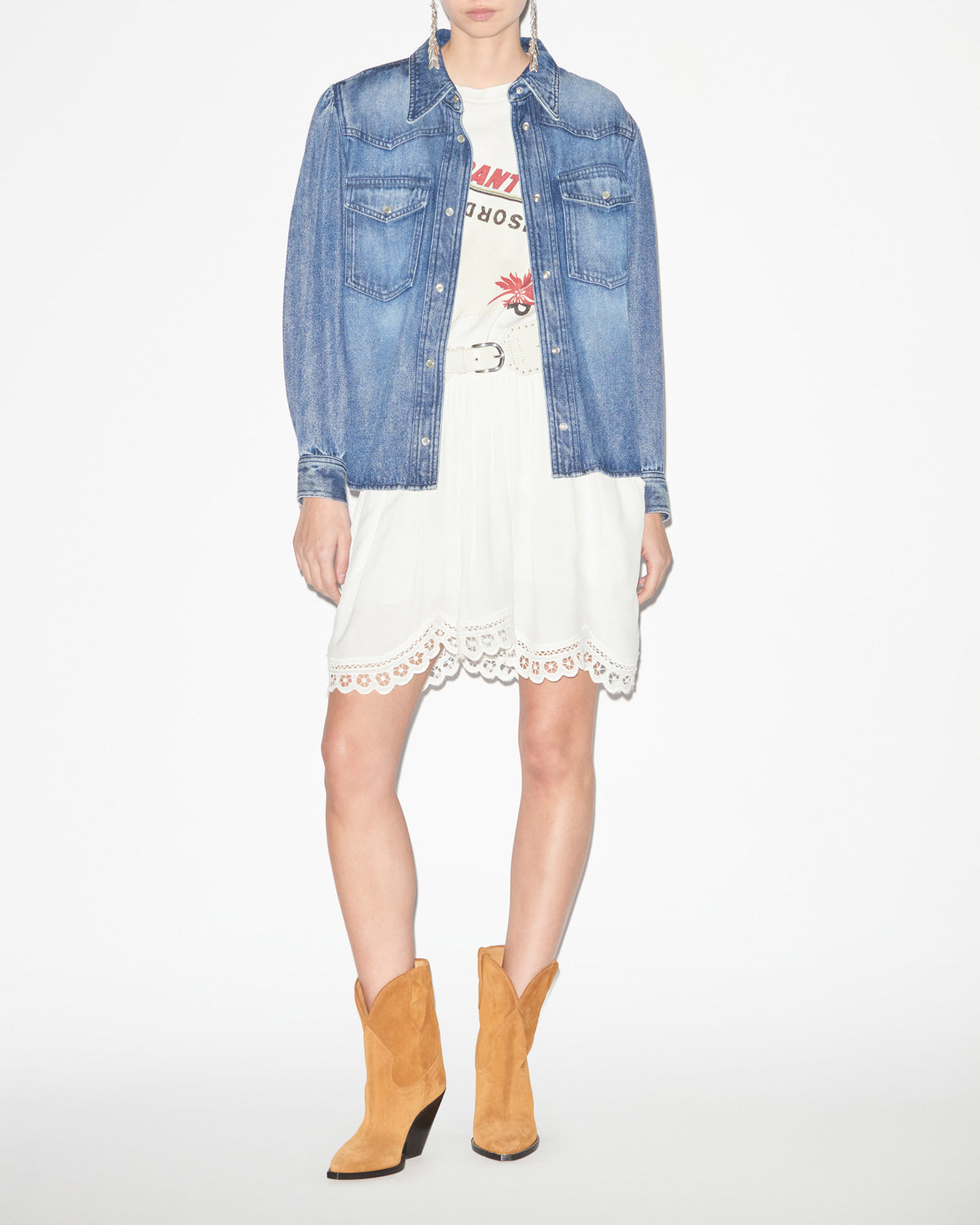 Camicia in chambray tahisia - Blu - Woman - 1