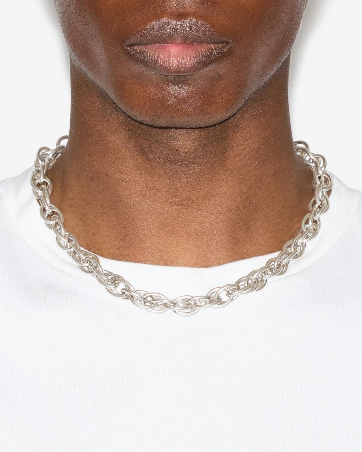 Collier bly Man Argent 1