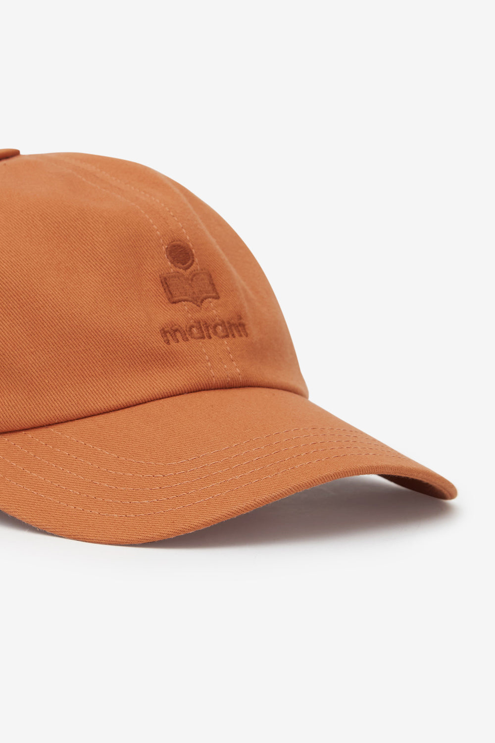 Casquette tomas en coton brodé  - Orange - Woman - 4