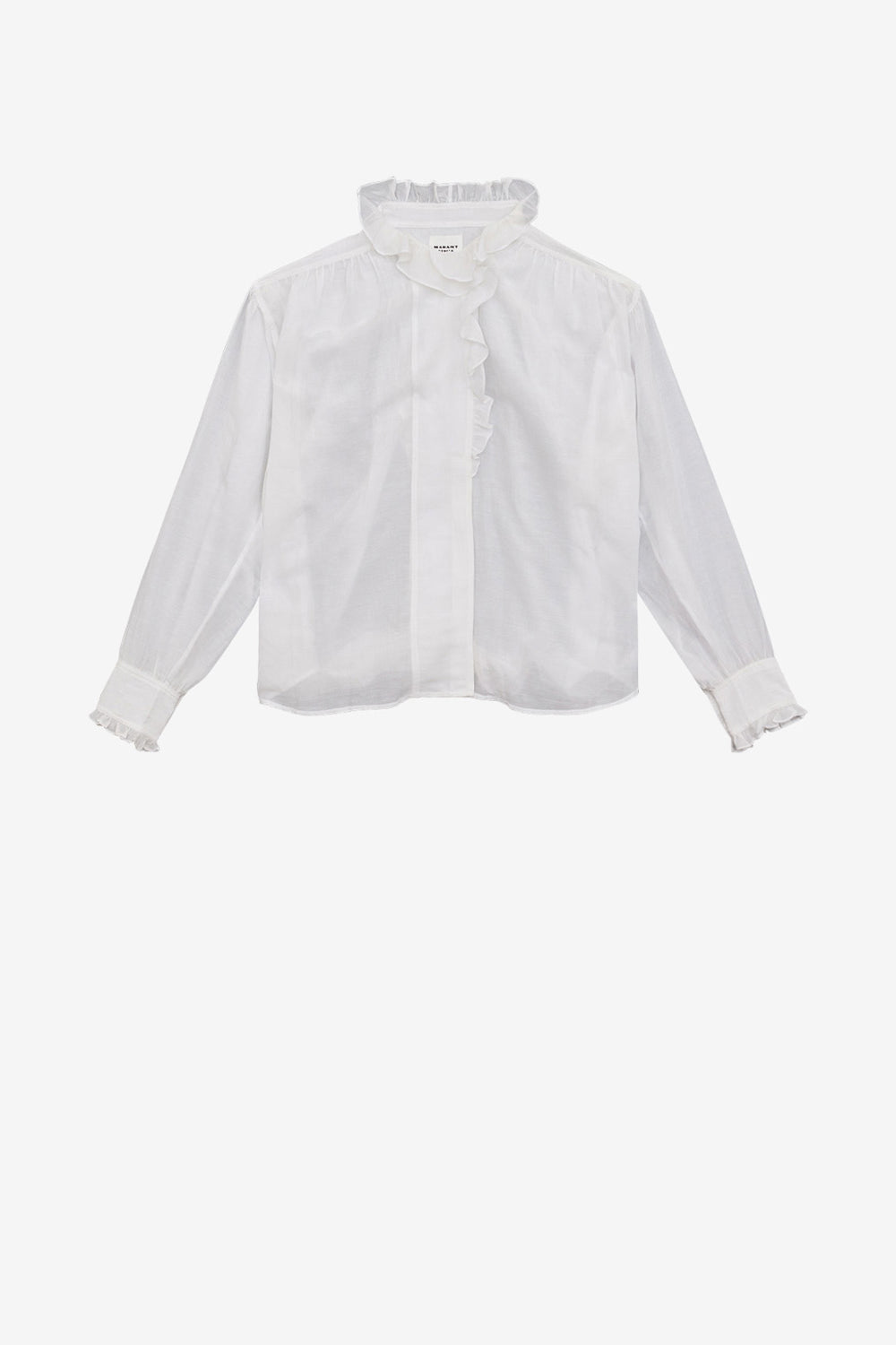 Haut pamias à volants  - Blanc - Woman - 1